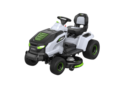 Ego TR4201E battery powered tractor lawnmower